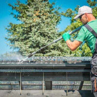 gutter cleaning with steam dublin